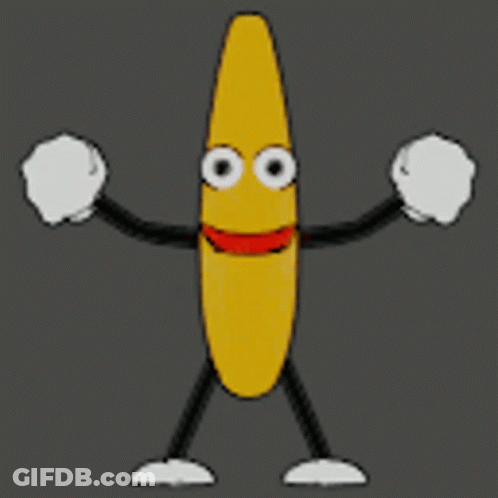 Dancing Banana Cartoon GIF