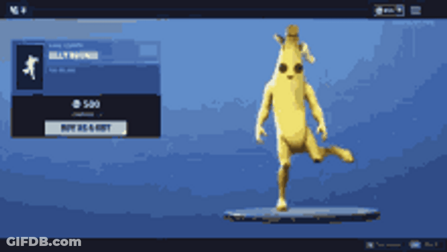 Dancing Banana Man On Platform GIF