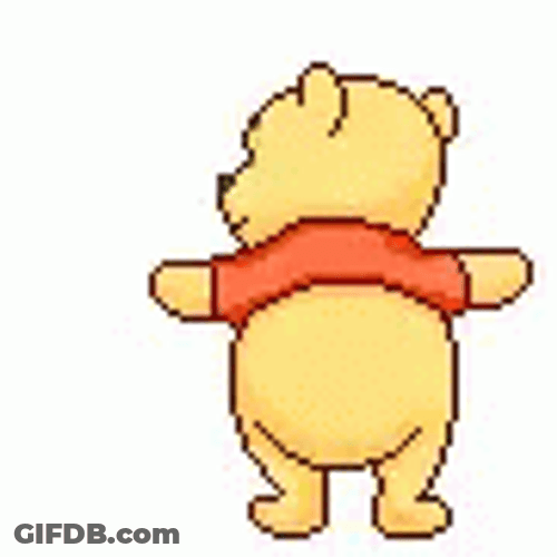 Dancing Bear Hawaiian Pooh GIF