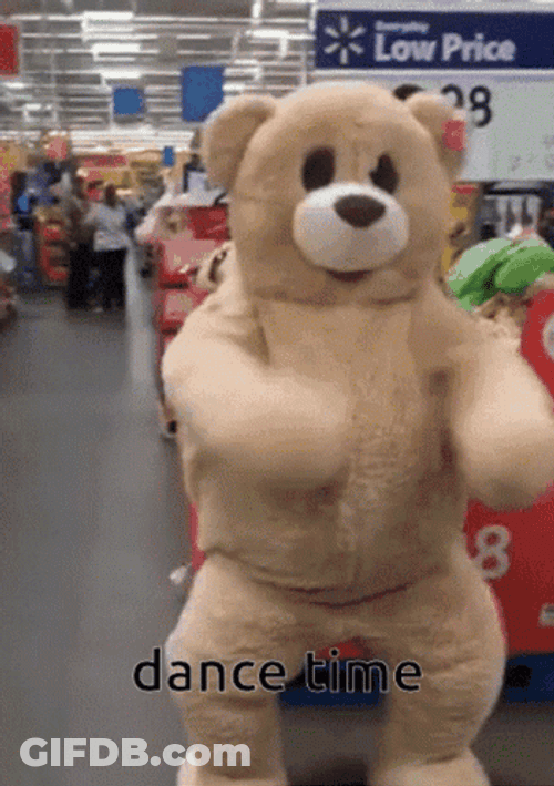 Dancing Bear Mall Entertainment GIF