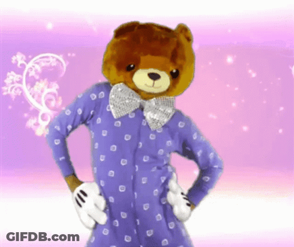 Dancing Bear Mascot GIF