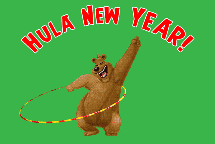 Dancing Bear New Year GIF