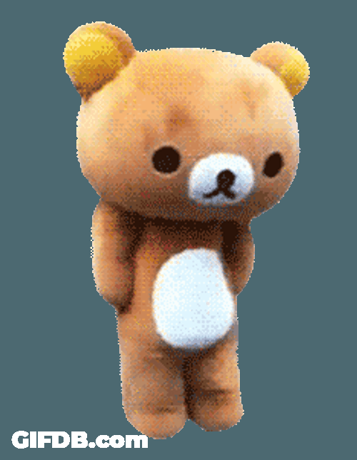 Dancing Bear Rilakkuma GIF