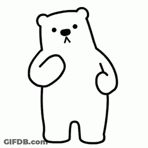 Dancing Bear Vibing Cartoon GIF