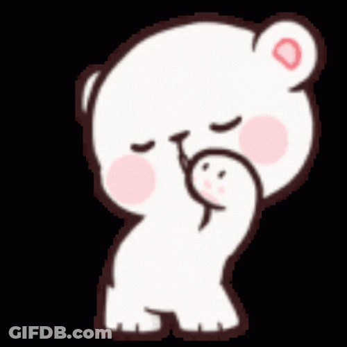Dancing Bear Vibing Milk GIF