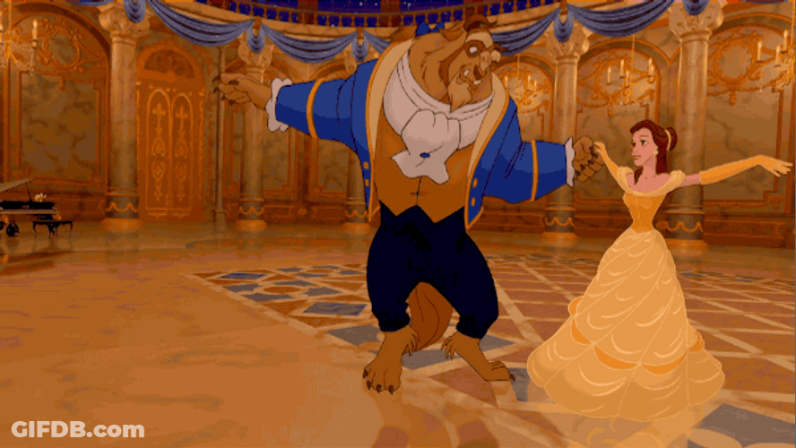 Dancing Beauty And The Beast GIF