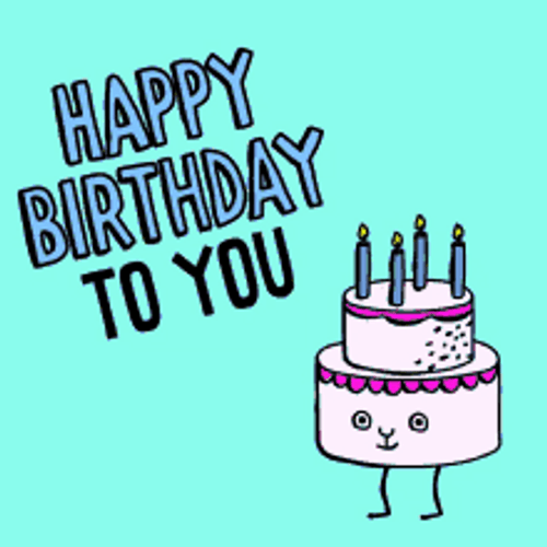 Dancing Birthday Cake Happy Birthday To You GIF