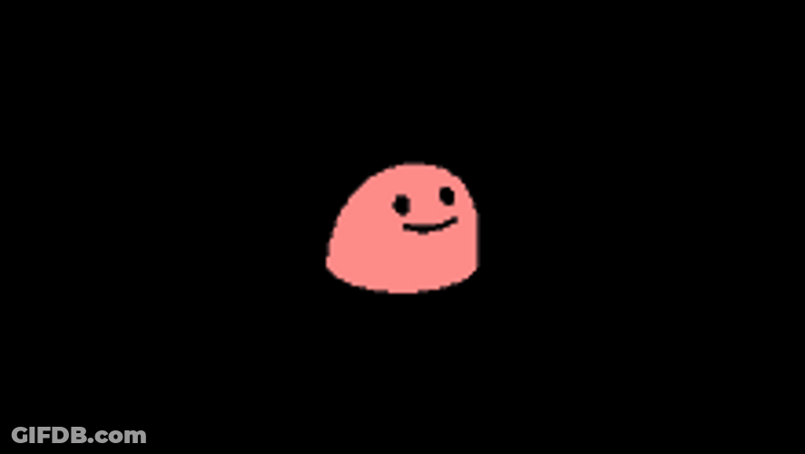 Dancing Blob Emoji With Black Background GIF
