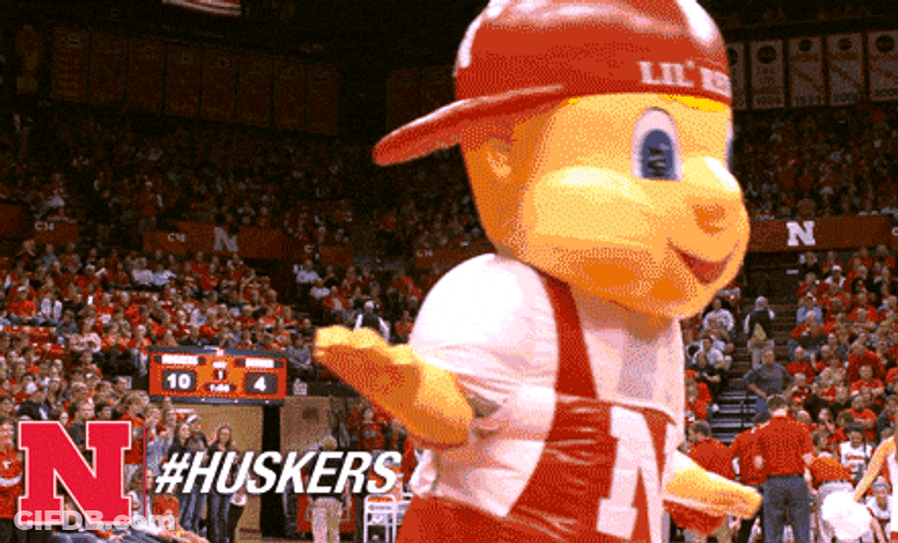 Dancing Boy Mascot Huskers GIF