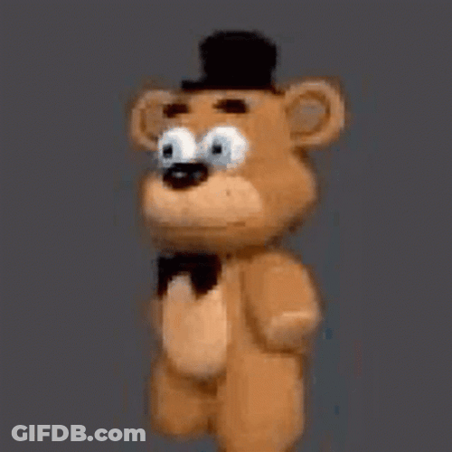 Dancing Brown Freddy Fazbear GIF