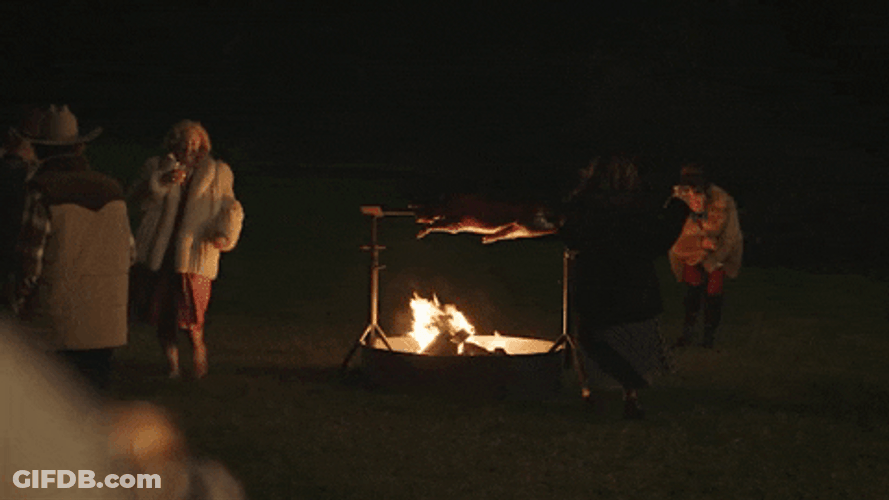 Dancing By The Bonfire GIF