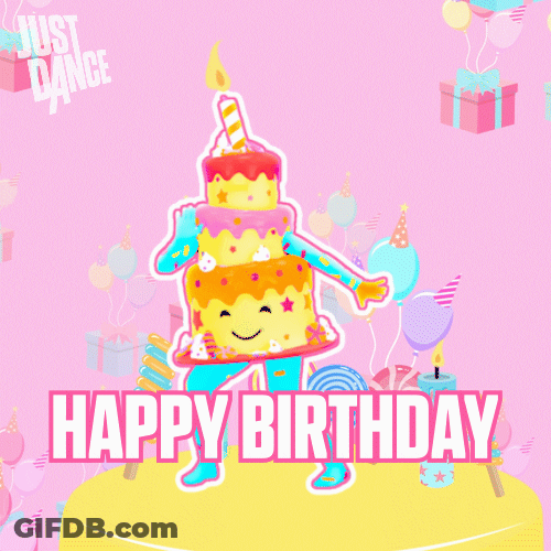 Dancing Cake Happy Birthday GIF