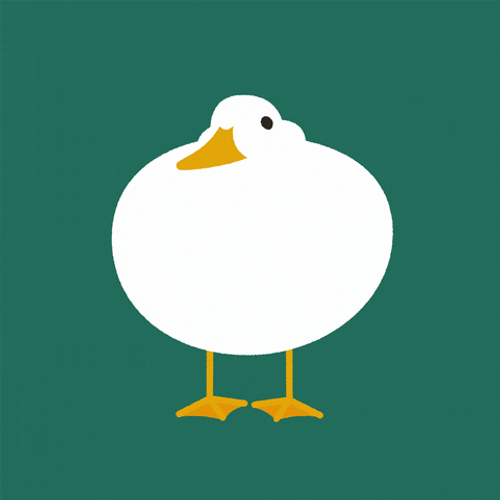 Dancing Cartoon Aesthetic Duck GIF