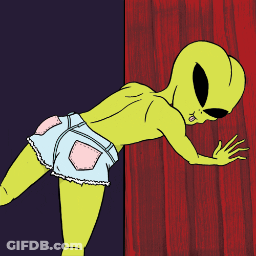 Dancing Cartoon Alien GIF
