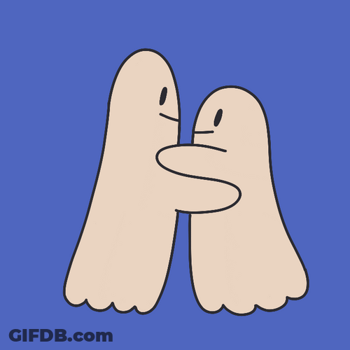 Dancing Cartoon Ghosts GIF