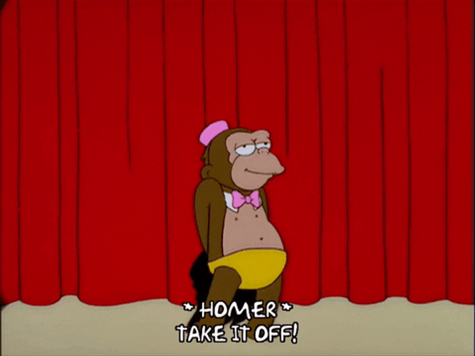 Dancing Cartoon Monkey On Stage GIF