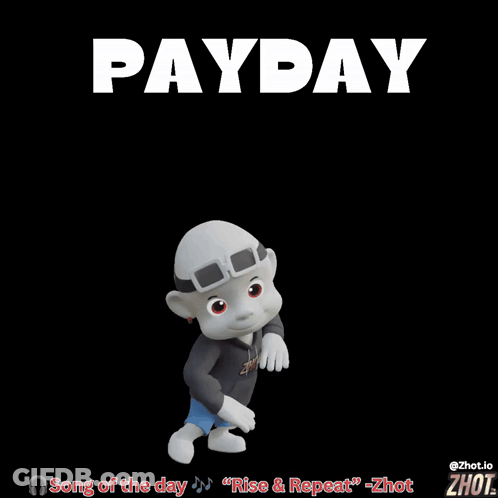 Dancing Cartoon Payday GIF
