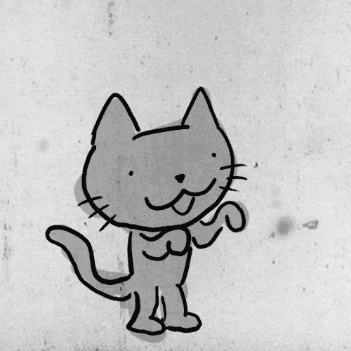 Dancing Cat Grey GIF
