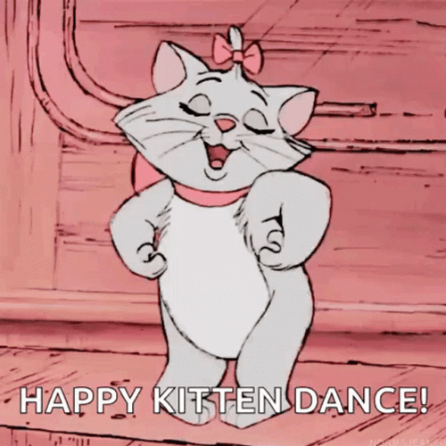Dancing Cat Marie The Aristocats GIF