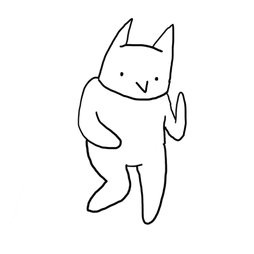 Dancing Cat Stick Figure GIF
