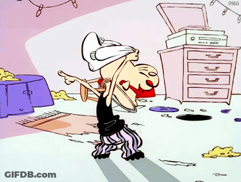 Dancing Character Ed Edd N Eddy Record Player GIF