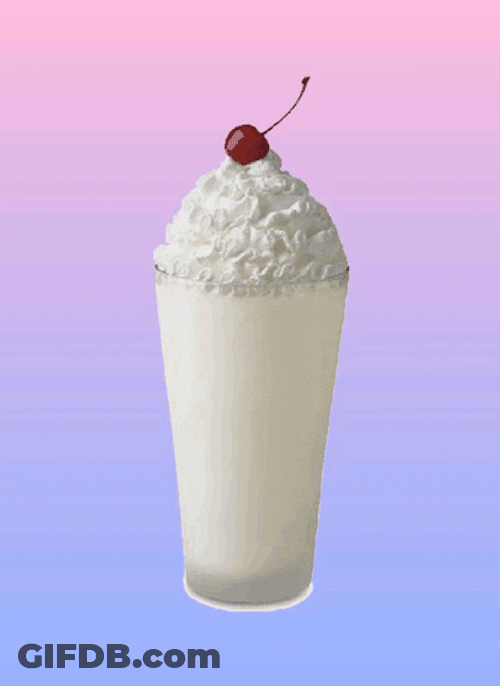 Dancing Cherry Milkshake GIF