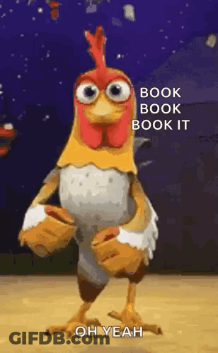 Dancing Chicken Book Book Book It Oh Yeah GIF