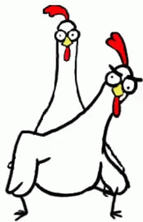 Dancing Chicken Rotating Body GIF