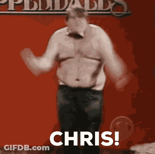 Dancing Chris Farley GIF