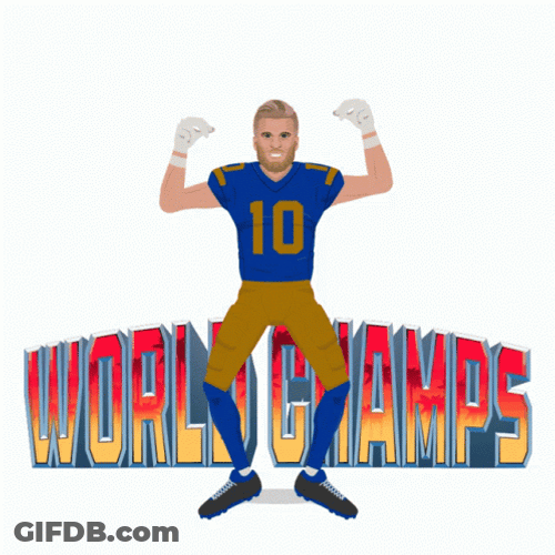 Dancing Cooper Kupp World Champs GIF