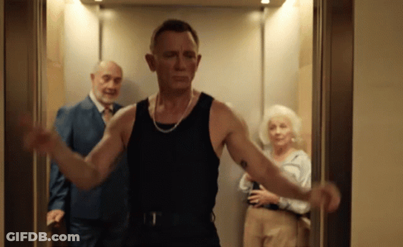 Dancing Daniel Craig Excited I Have Arrived GIF