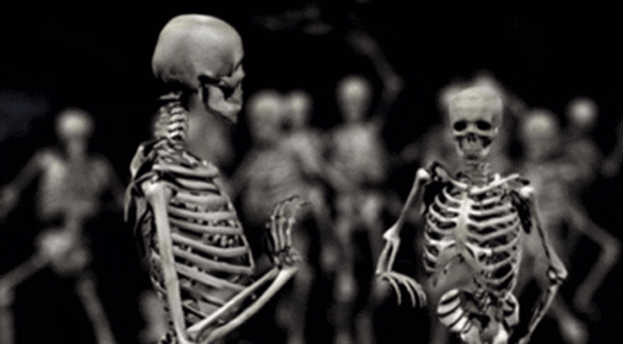 Dancing Dark Skeletons GIF
