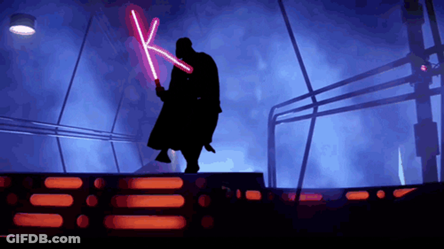 Dancing Darth Vader K Light Saber GIF