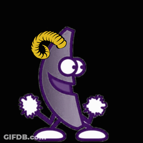 Dancing Devil Purple Banana GIF