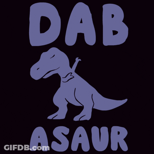 Dancing Dino Dabasaur Left Right GIF