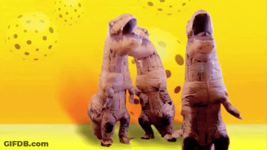 Dancing Dino Trex Random GIF