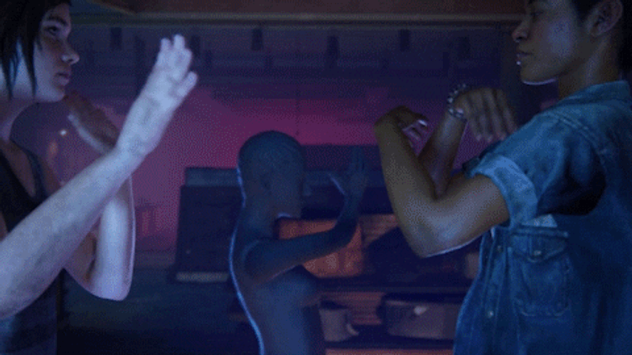 Dancing Dog Meme Girls Animated GIF