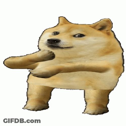 Dancing Doge Hand Movements GIF