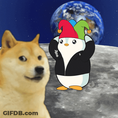 Dancing Doge Outer Space GIF
