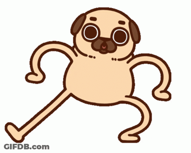 Dancing Doge Stretching Feet GIF