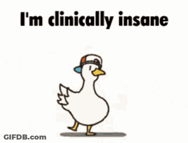 Dancing Duck Clinically Insane Cute Jump GIF