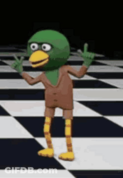 Dancing Duck Vibing Partying Dance GIF