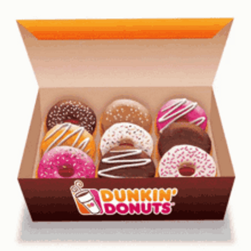 Dancing Dunkin Donut Box GIF