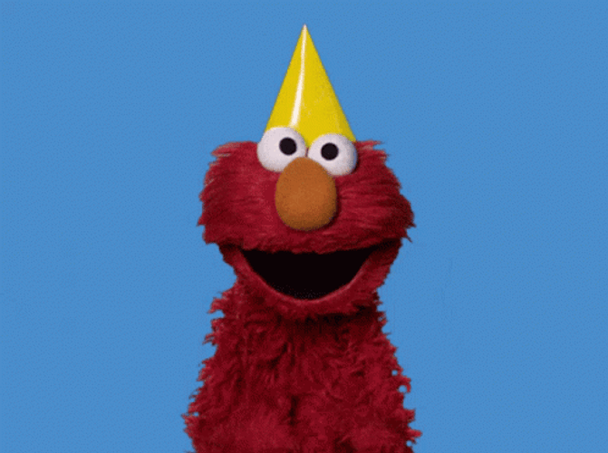 Dancing Elmo In His Birtday Party GIF