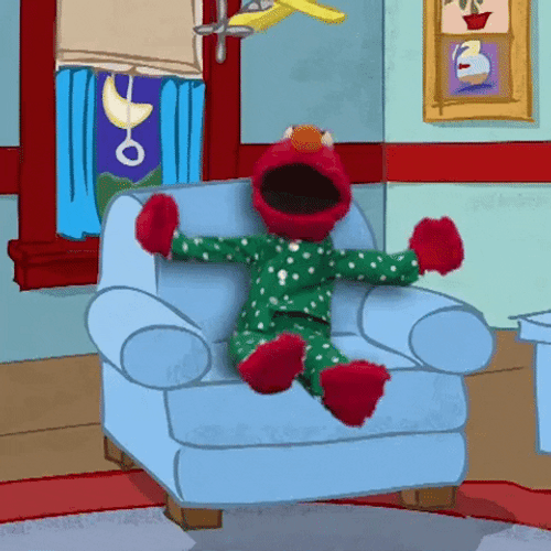 Dancing Elmo On The Chair GIF