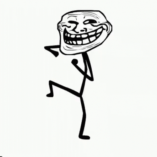Dancing Face Troll GIF