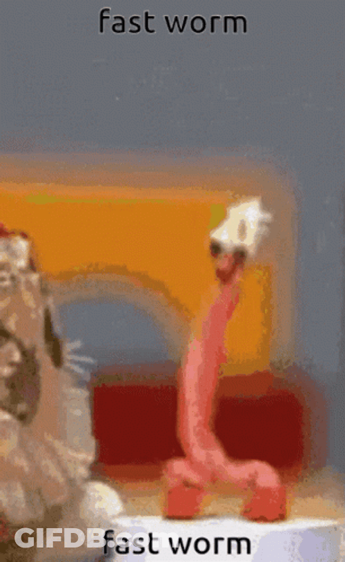 Dancing Fast Worm GIF