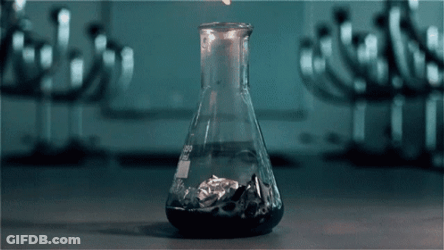 Dancing Flame Chemical Reaction GIF