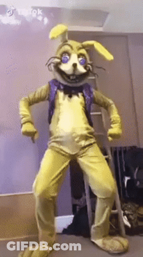 Dancing Freddy Fazbear Mascot GIF