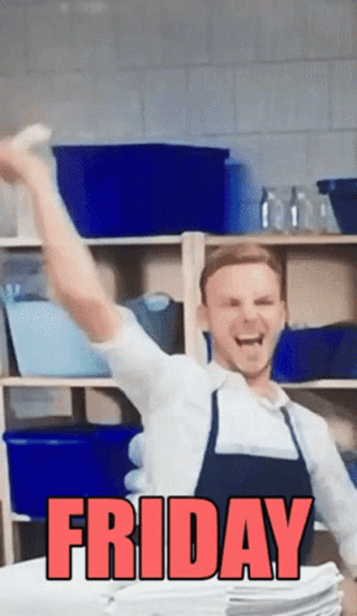 Dancing Friday Guy Spinning Face Towel GIF